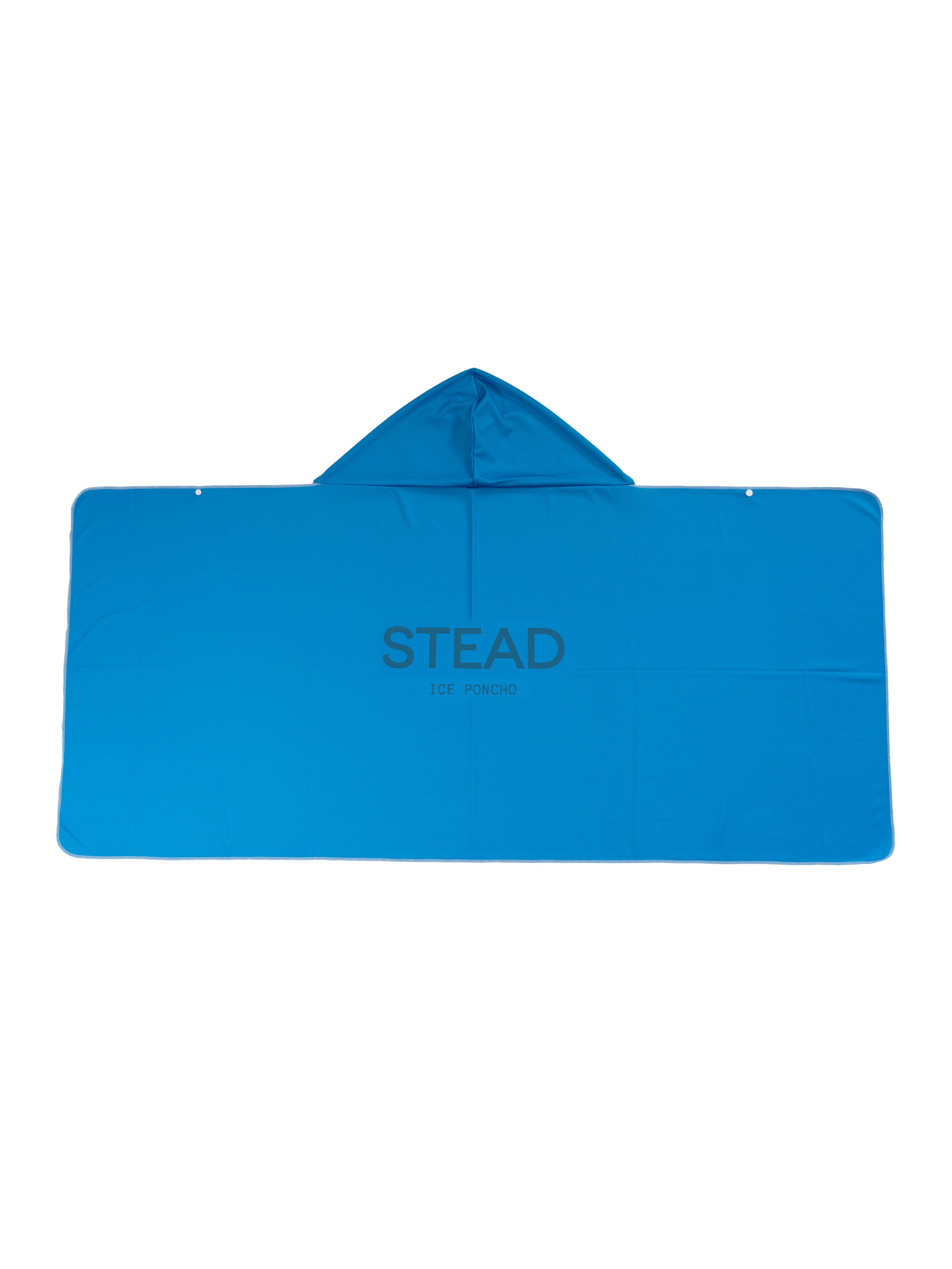 冷感アイスポンチョ（スカイブルー/ブルーロゴA） – STEAD