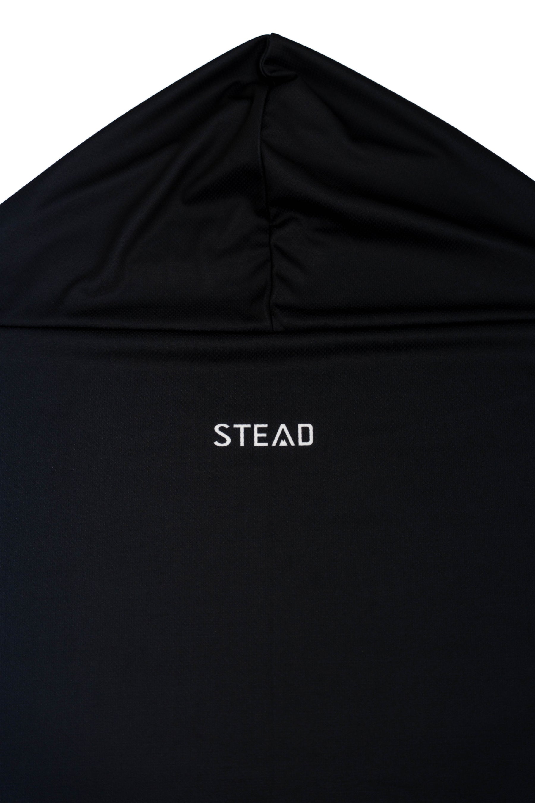 冷感アイスポンチョ（ブラック/極小ロゴB） – STEAD