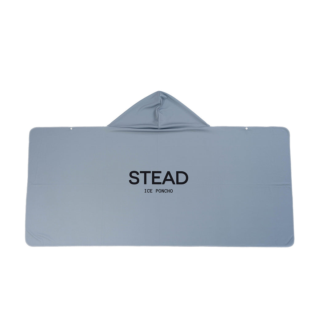 冷感アイスポンチョSTEAD ICE PONCHO ネイビー 冷感アイスポンチョ | ネイビー/ブルーロゴA - STEAD | 冷感アイス