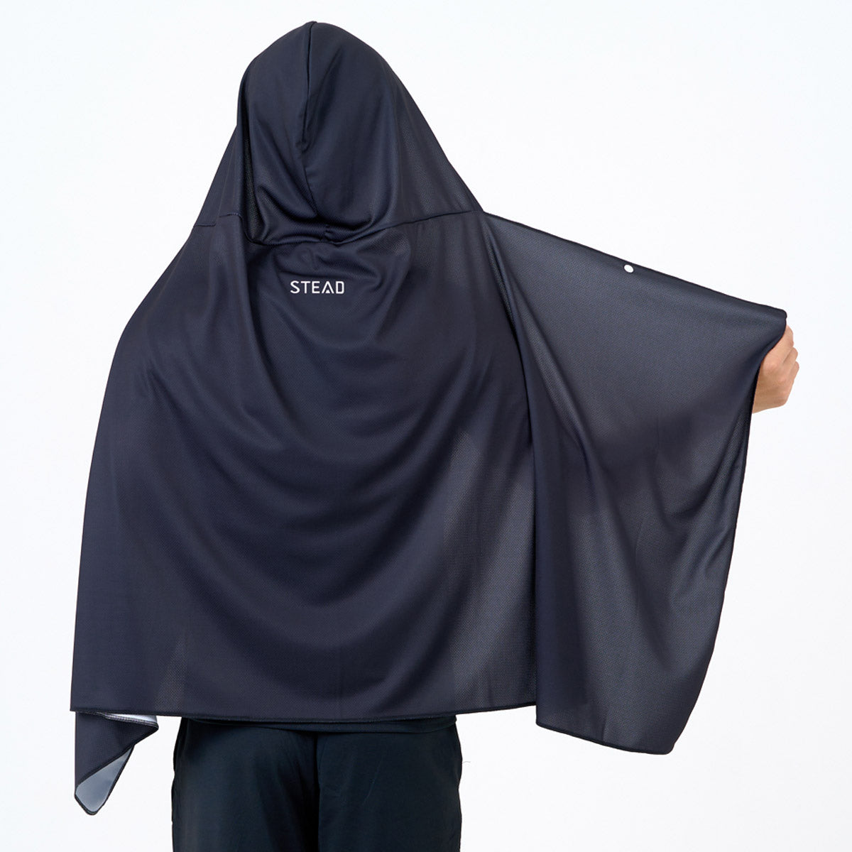 ヒロパン⭐︎/ STEAD ICE PONCHO ブラック 冷感アイスポンチョ